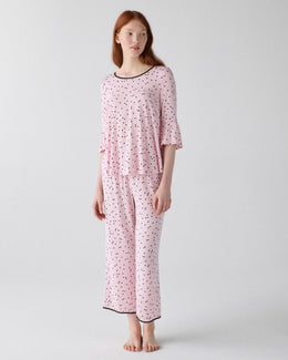 Pink Dot Long Pj Set