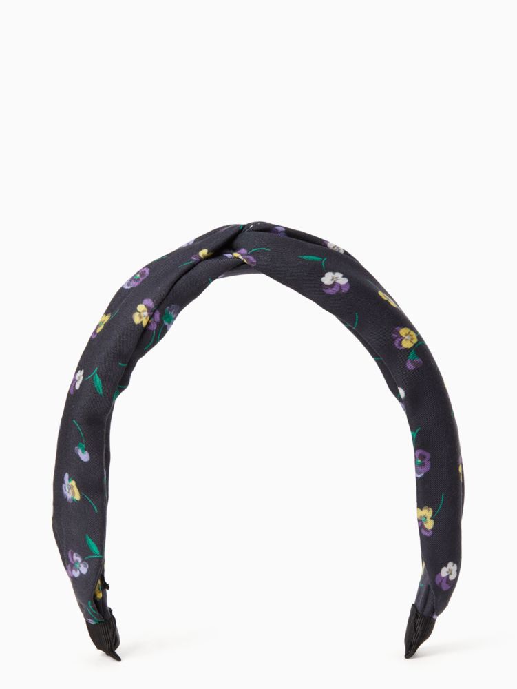 Pansy Toss Twisted Floral Headband
