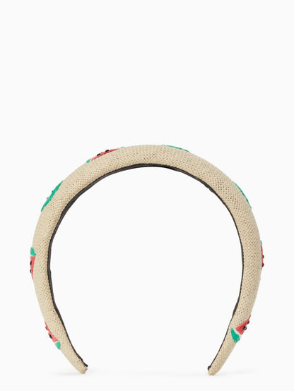 Watermelon Party Embroidered Headband