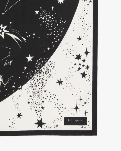 Zodiac Constellations Silk Square Scarf