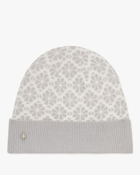 Spade Flower Cuff Beanie
