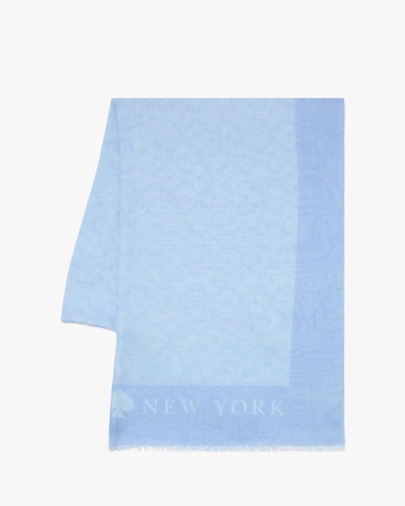Spade Flower Oblong Scarf