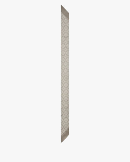 Textured Spade Flower Skinny Scarf