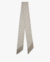 Textured Spade Flower Skinny Scarf