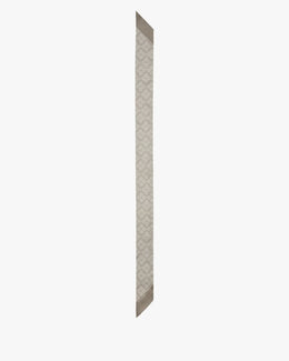 Textured Spade Flower Skinny Scarf