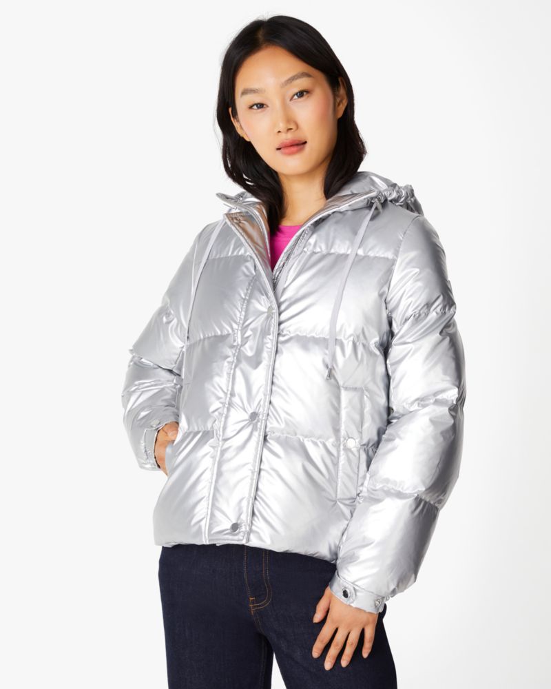Metallic Short Puffer