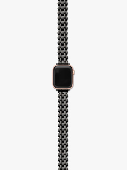 Black Scallop Link Stainless Steel Bracelet 38/40mm Band For Apple Watch®