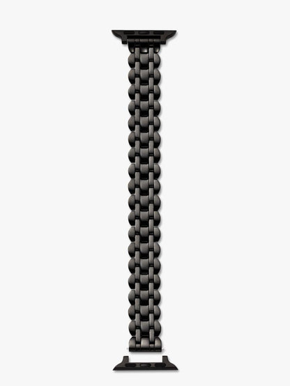Black Scallop Link Stainless Steel Bracelet 38/40mm Band For Apple Watch®