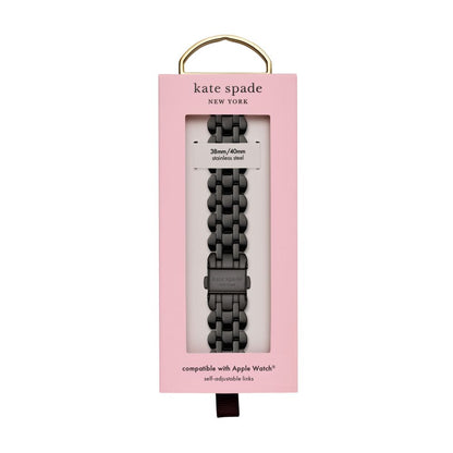 Black Scallop Link Stainless Steel Bracelet 38/40mm Band For Apple Watch®