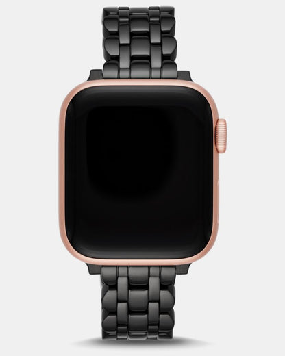 Black Scallop Link Stainless Steel Bracelet 38/40mm Band For Apple Watch®