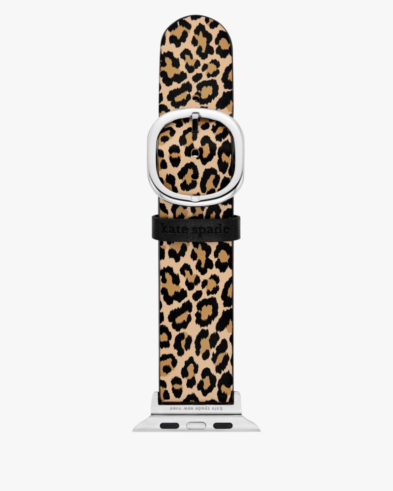 Reversible Leopard Leather 38-45mm Band For Apple Watch®