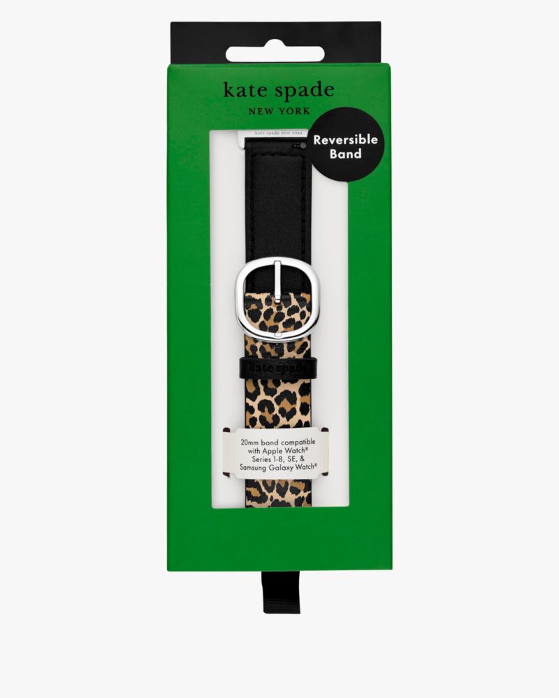 Reversible Leopard Leather 38-45mm Band For Apple Watch®