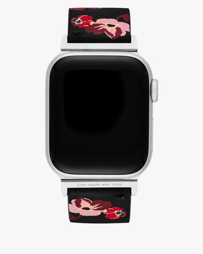 Floral Leather 38-49mm Band For Apple Watch®