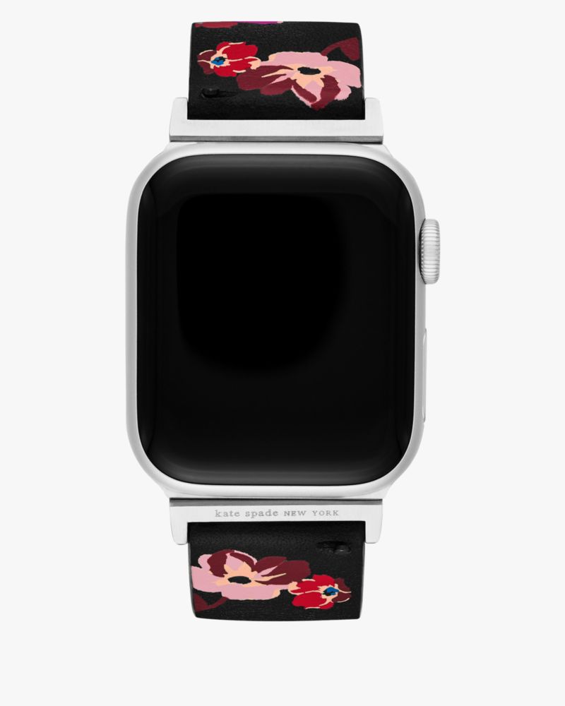 Floral Leather 38-49mm Band For Apple Watch®