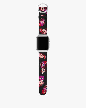 Floral Leather 38-49mm Band For Apple Watch®