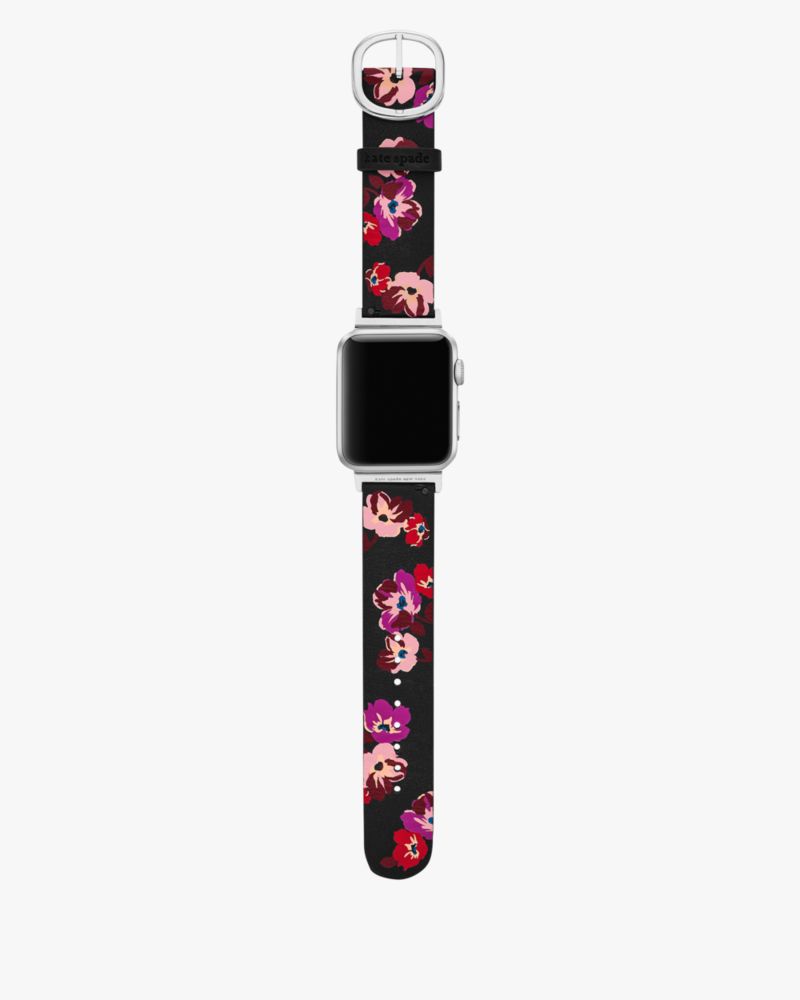 Floral Leather 38-49mm Band For Apple Watch®
