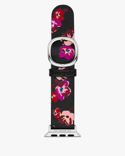 Floral Leather 38-49mm Band For Apple Watch®