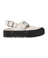 Beige Suede Buckle Sandals