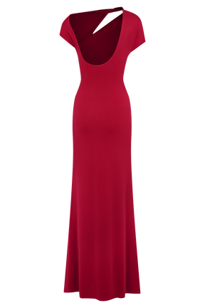Kaida Slinky Maxi Dress With Hardware - Fuchsia Pink