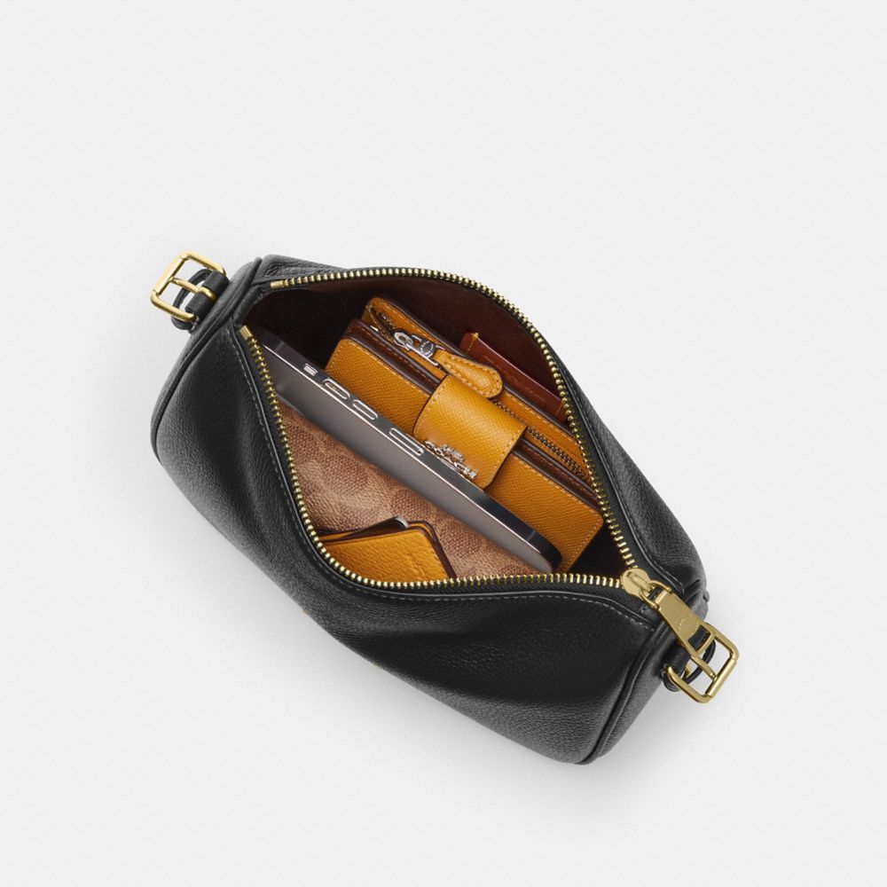 Kailey Shoulder Bag With Cow Print And Tassel
