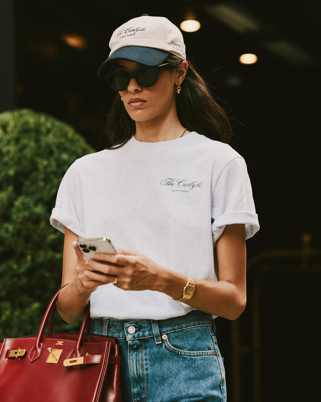 The Carlyle Souvenir Hat - White/Navy