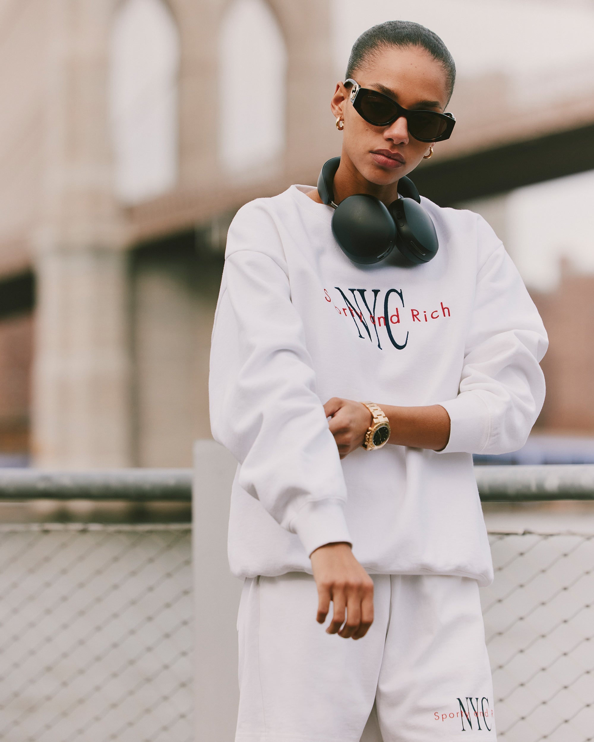 NY Minute Gym Short - White/Navy