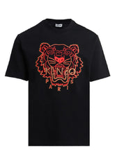 Kenzo Red Black Embroidery Tiger Tee