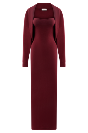 Kingston Knit Maxi Dress - Merlot