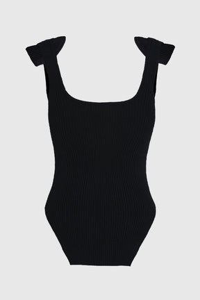 KNIT TANK W/ SHOULDER PADS