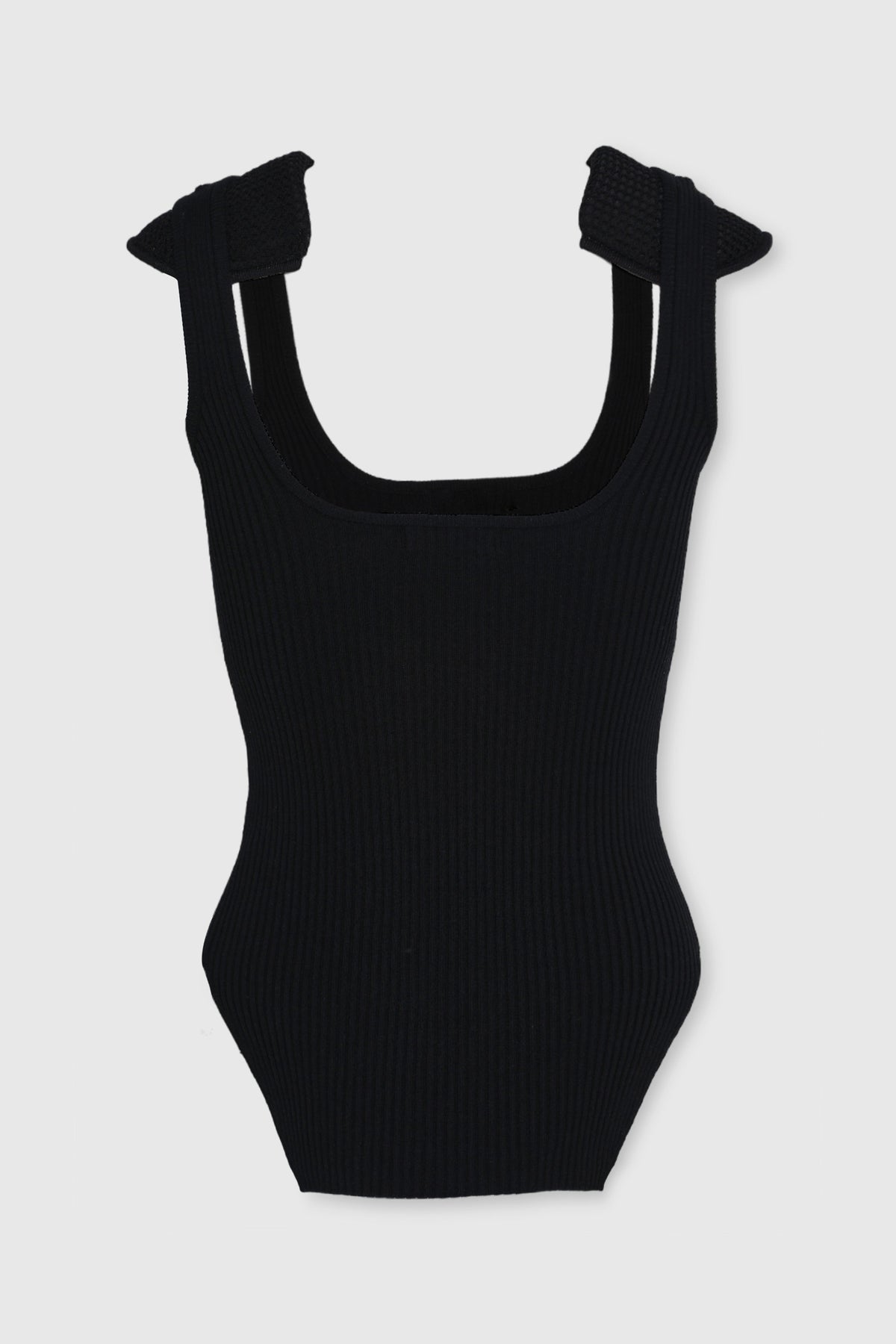 KNIT TANK W/ SHOULDER PADS
