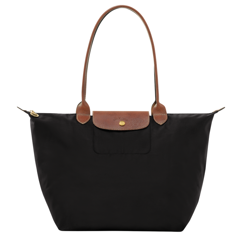 Le Pliage Original L Tote bag Black - Recycled canvas