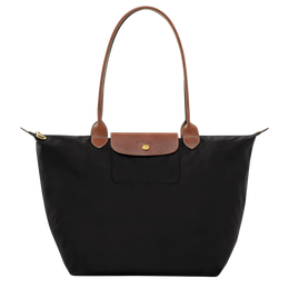 Le Pliage Original L Tote bag Black - Recycled canvas