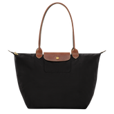 Le Pliage Original L Tote bag Black - Recycled canvas
