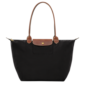 Le Pliage Original L Tote bag Black - Recycled canvas