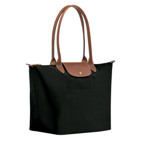 Le Pliage Original L Tote bag Black - Recycled canvas