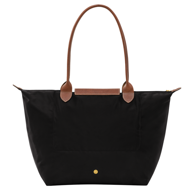 Le Pliage Original L Tote bag Black - Recycled canvas