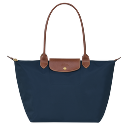 Le Pliage Original L Tote bag Navy - Recycled canvas