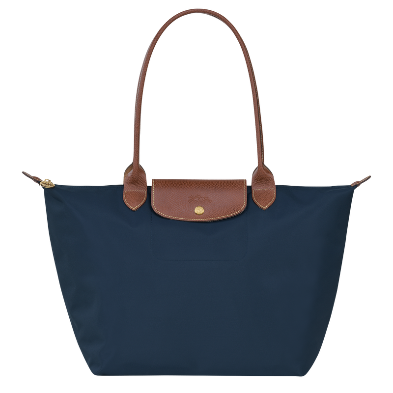 Le Pliage Original L Tote bag Navy - Recycled canvas