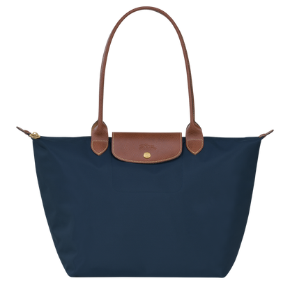 Le Pliage Original L Tote bag Navy - Recycled canvas