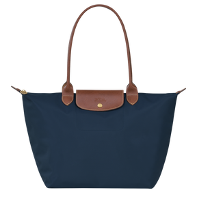 Le Pliage Original L Tote bag Navy - Recycled canvas