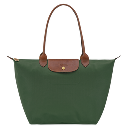 Le Pliage Original L Tote bag British Green - Recycled canvas