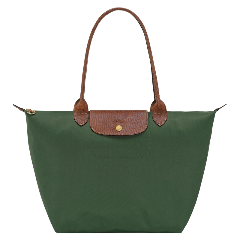 Le Pliage Original L Tote bag British Green - Recycled canvas