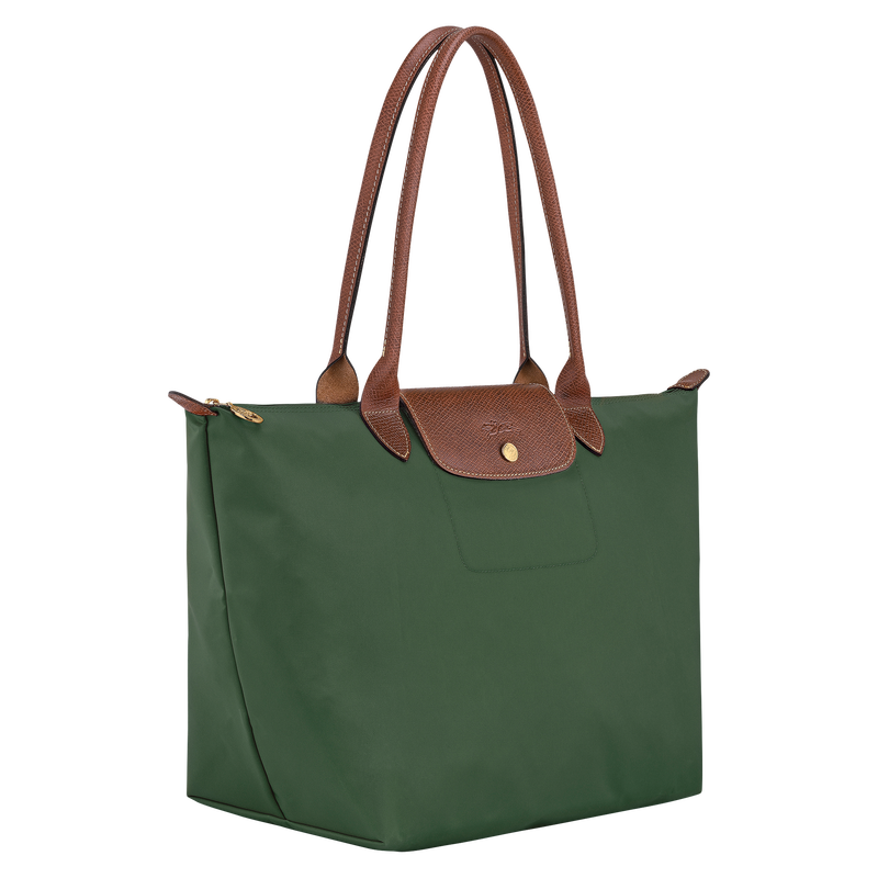 Le Pliage Original L Tote bag British Green - Recycled canvas