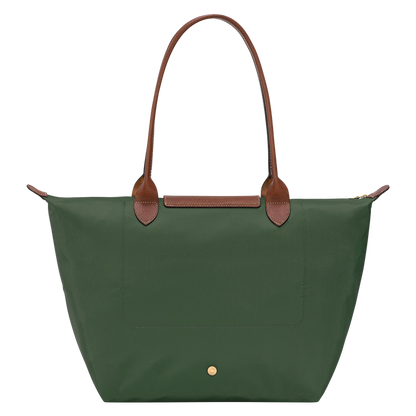 Le Pliage Original L Tote bag British Green - Recycled canvas