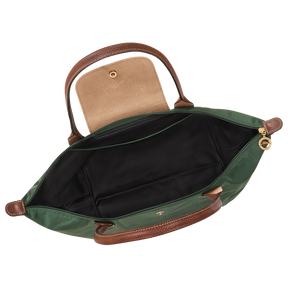Le Pliage Original L Tote bag British Green - Recycled canvas