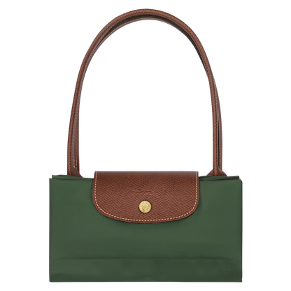 Le Pliage Original L Tote bag British Green - Recycled canvas