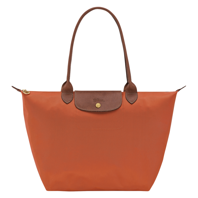 Le Pliage Original L Tote bag Brick - Recycled canvas