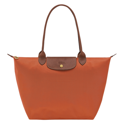 Le Pliage Original L Tote bag Brick - Recycled canvas