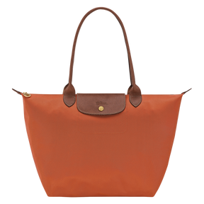Le Pliage Original L Tote bag Brick - Recycled canvas