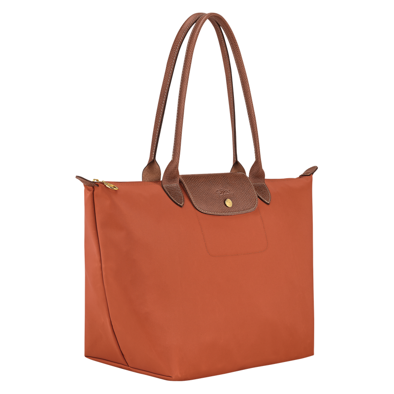 Le Pliage Original L Tote bag Brick - Recycled canvas